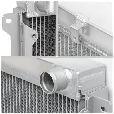 D-Motoring - Radiator - Inlet/Outlet: 1.5/ 1.5 - 3-Row - Aluminum - 79-82 Mazida RX7 - 5