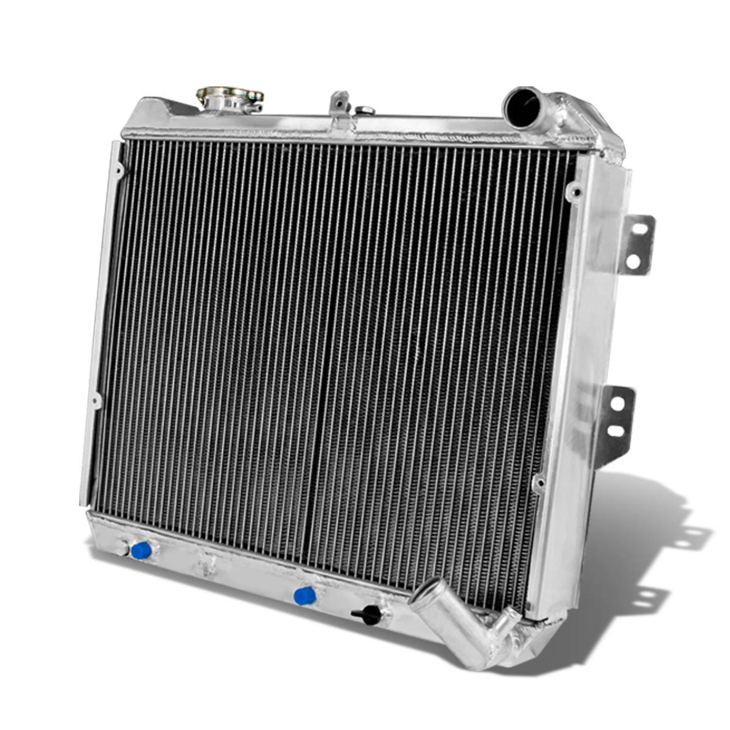 D-Motoring - Radiator - Inlet/Outlet: 1.50 / 1.50 - 3-Row - Aluminum - Mazida RX-7/RX7 FB/SA GSL-SE 12A/13B - 1