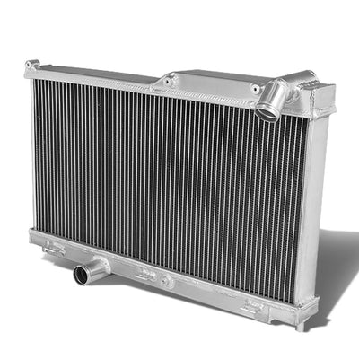 D-Motoring - Radiator - Inlet/Outlet: 1.50 / 1.50 - 3-Row - Aluminum - 93-95 Mazida RX7 - 1