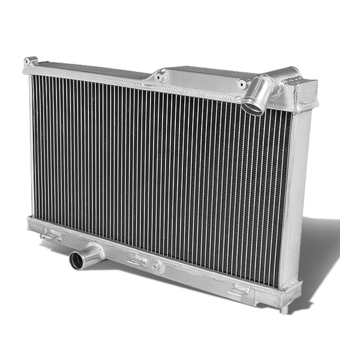 D-Motoring - Radiator - Inlet/Outlet: 1.50 / 1.50 - 3-Row - Aluminum - 93-95 Mazida RX7 - 1