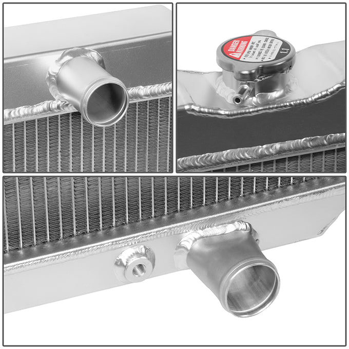 Performance 3-Rows Core Full Aluminum Radiator<br>67-69 Ford Mustang 67-68 Mercury Cougar XR7