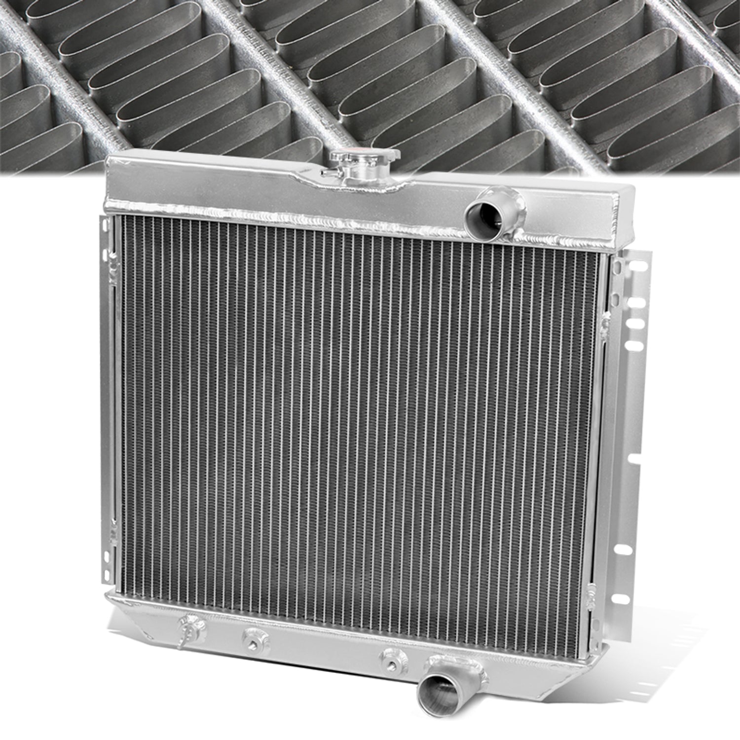 Performance 3-Rows Core Full Aluminum Radiator<br>67-69 Ford Mustang 67-68 Mercury Cougar XR7