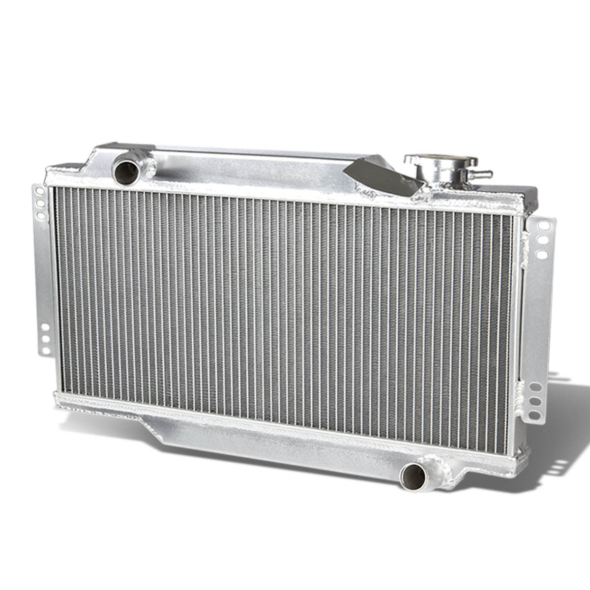 D-Motoring - Radiator - Inlet/Outlet: 1.125 / 1.250 - 2-Row - Aluminum - Triumph Spitfire Mark III/IV/1500 - MT - 1