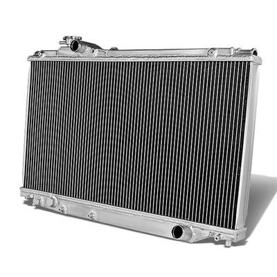 D-Motoring - Radiator - Inlet/Outlet: 1.50 / 1.50 - 2-Row - Aluminum - 93-98 Toyota Supra Mark IV 2JZ-GTE - 1