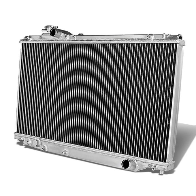 D-Motoring - Radiator - Inlet/Outlet: 1.50 / 1.50 - 2-Row - Aluminum - 93-98 Toyota Supra Mark IV 2JZ-GTE - 1