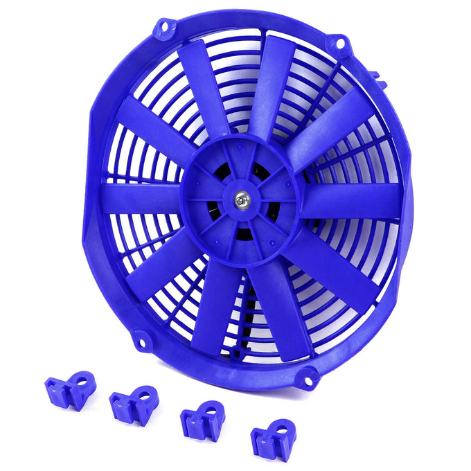 D-Motoring - Radiator Fan - 12 in. - Blue - 3