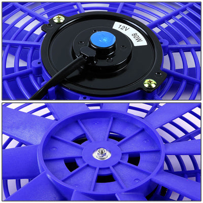 D-Motoring - Radiator Fan - 12 in. - Blue - 4