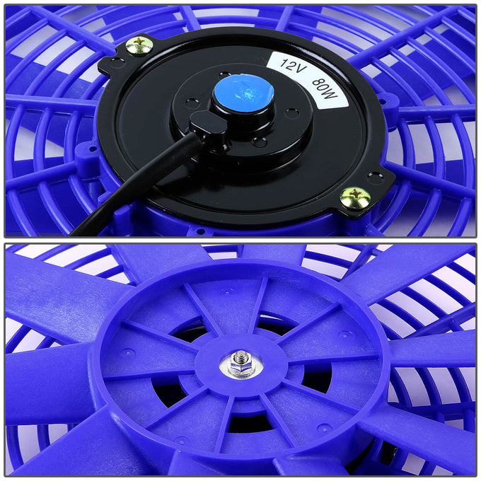 D-Motoring - Radiator Fan - 12 in. - Blue - 4