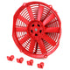 D-Motoring - Radiator Fans - 12 in. - Red - Pack of 2 - 3