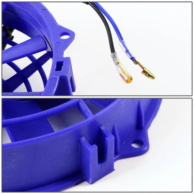 D-Motoring - Radiator Fans - 7 in. - Blue - Pack of 2 - 5