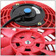 D-Motoring - Radiator Fans - 9 in. - Red - Pack of 2 - 4
