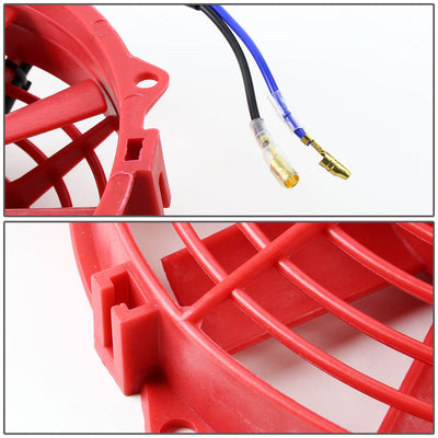 D-Motoring - Radiator Fans - 9 in. - Red - Pack of 2 - 5
