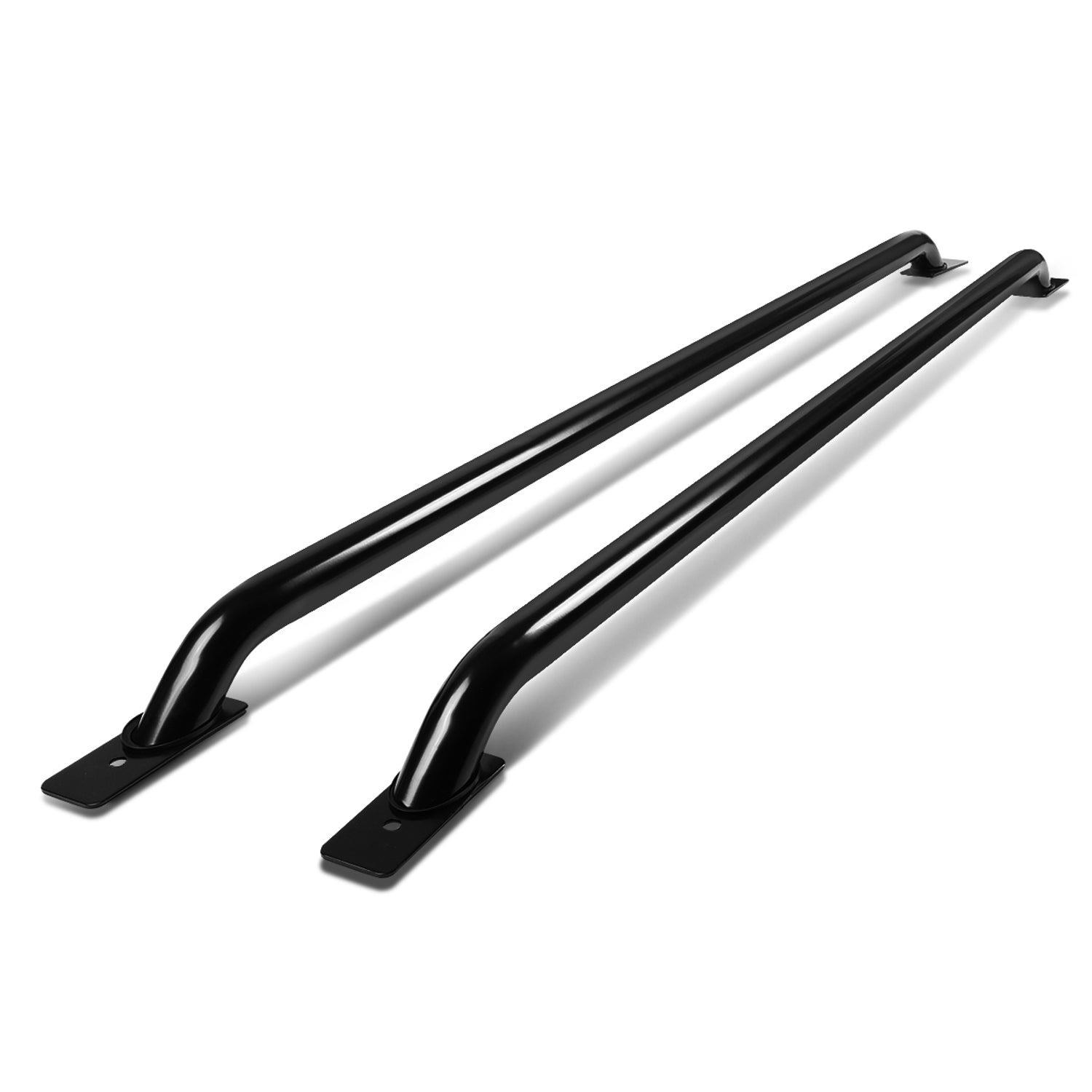 D-Motoring - Truck Bed Rails - 74.5 in. - Adjustable Mounting Plate - Matte  - Ford F-150 / F-250 / F-350 - 1