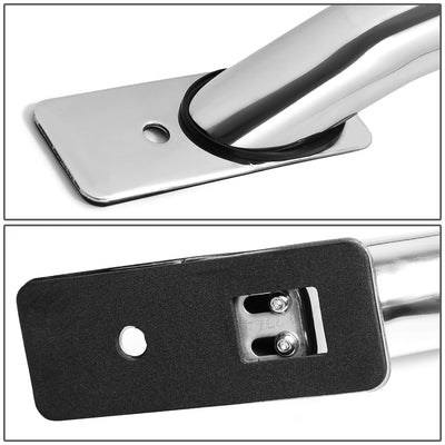 D-Motoring - Truck Bed Rails - 71.2 in. - Adjustable Mounting Plate - Polished - Chevy Silverado 1500 Crew Cab / Classic Crew Cab / GMC Sierra 1500 Crew Cab / Classic Crew Cab - 3