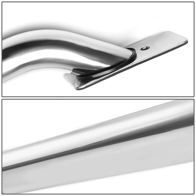 D-Motoring - Truck Bed Rails - 71.2 in. - Adjustable Mounting Plate - Polished - Chevy Silverado 1500 Crew Cab / Classic Crew Cab / GMC Sierra 1500 Crew Cab / Classic Crew Cab - 4