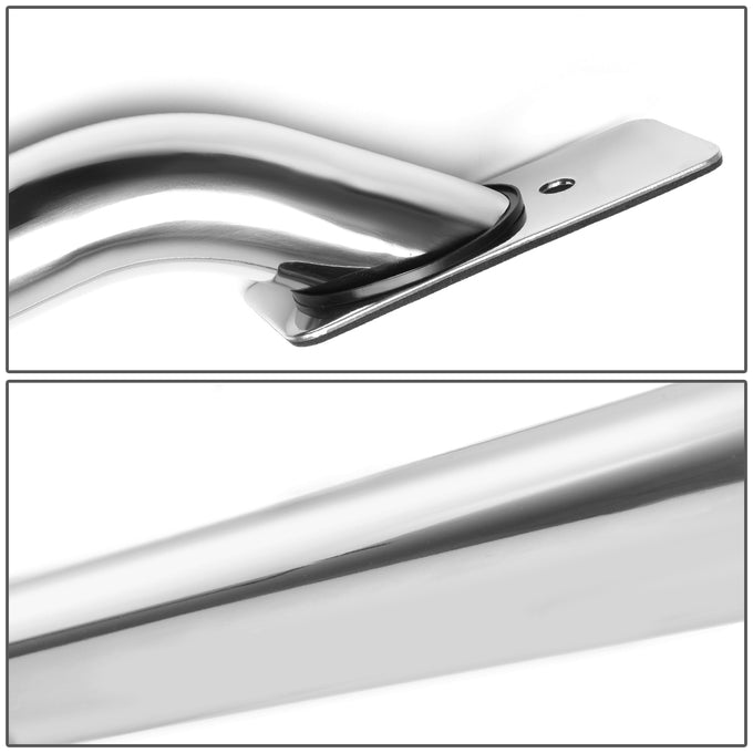 D-Motoring - Truck Bed Rails - 71.2 in. - Adjustable Mounting Plate - Polished - Chevy Silverado 1500 Crew Cab / Classic Crew Cab / GMC Sierra 1500 Crew Cab / Classic Crew Cab - 4