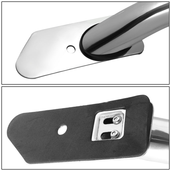 D-Motoring - Truck Bed Rails - 58 in. - Adjustable Mounting Plate - Polished - Chevy Silverado 1500 / 2500 / 3500 / GMC Sierra 1500 / 2500 / 3500 HD - 2