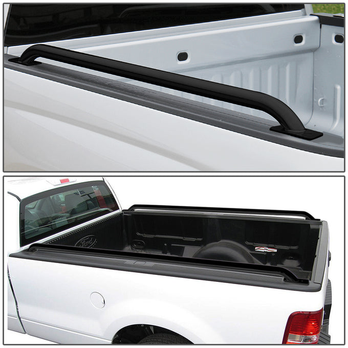 D-Motoring - Truck Bed Rails - 71 in. - Adjustable Mounting Plate - Matte - Chevy GMC C/K 1500 / 2500 / 3500 - 5
