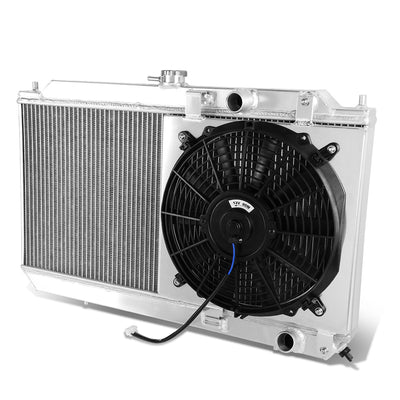 D-Motoring - Radiator & Fan Shroud Kit - 1.25 in.Inlet - 1.25 in.Outlet - 26.50 in. x 16.50 in. x 2.00 in.Overall Size - 2-Row - 90-93 Acura Integra - 1