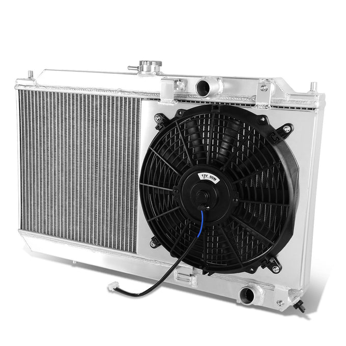 D-Motoring - Radiator & Fan Shroud Kit - 1.25 in.Inlet - 1.25 in.Outlet - 26.50 in. x 16.50 in. x 2.00 in.Overall Size - 2-Row - 90-93 Acura Integra - 1