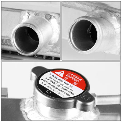 D-Motoring - Radiator & Fan Shroud Kit - 1.25 in.Inlet - 1.25 in.Outlet - 26.50 in. x 16.50 in. x 2.00 in.Overall Size - 2-Row - 90-93 Acura Integra - 4