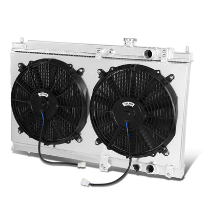 D-Motoring - Radiator & Fan Shroud Kit - 1.25 in.Inlet - 1.25 in.Outlet - 27.5 in.x17.5 in.x2 in.Overall Size - 2-Row - 94-01 Acura Integra - 1