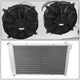 D-Motoring - Radiator & Fan Shroud Kit - 1.50 in.Inlet - 1.50 in.Outlet - 32.625 in. x 18.375 in. x 2.750 in.Overall Size - 3-Row - 73-76 Chevy Corvette V8 MT - 3