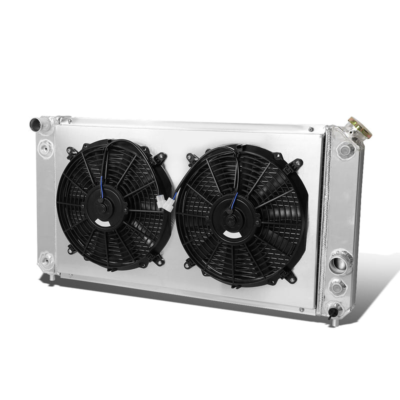 D-Motoring - Radiator & Fan Shroud Kit - 1.50 in.Inlet - 1.75?âââ‚?Outlet - 3-Row - Chevy Blazer/S10 GMC Sonoma/Jimmy - 1