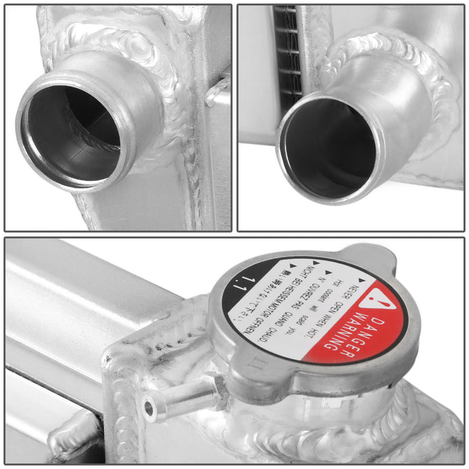 D-Motoring - Radiator & Fan Shroud Kit - 1.625 in.Inlet - 1.75 in.Outlet - 33 in. x 18.375 in. x 6 in.Overall Size - 3-Row - 67-72 Chevy / GM C/K Series Pickup - 4