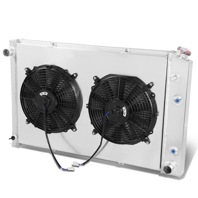 D-Motoring - Radiator & Fan Shroud Kit - 1.50 in.Inlet - 1.75?aa€?Outlet - 33.50 in. x 21.00 in. x 2.75 in.Overall Size - 2-Row - 81-86 Chevy C/K-Series - 1