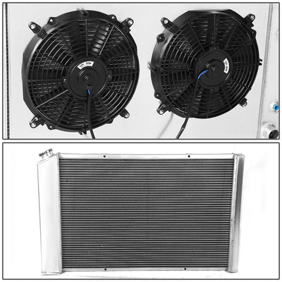 D-Motoring - Radiator & Fan Shroud Kit - 1.50 in.Inlet - 1.75?aa€?Outlet - 33.50 in. x 21.00 in. x 2.75 in.Overall Size - 2-Row - 81-86 Chevy C/K-Series - 3
