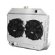 D-Motoring - Radiator & Fan Shroud Kit - 1.75 in.Inlet - 2.00 in.Outlet - 30.00 in. x 25.00 in. x 2.50 in.Overall Size - 2-Row - Ford F-100/F-150/F-250 / F-100/F-150/F-250 Pickup - 1