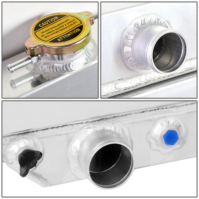 D-Motoring - Radiator & Fan Shroud Kit - 1.75 in.Inlet - 2.00 in.Outlet - 30.00 in. x 25.00 in. x 2.50 in.Overall Size - 2-Row - Ford F-100/F-150/F-250 / F-100/F-150/F-250 Pickup - 2