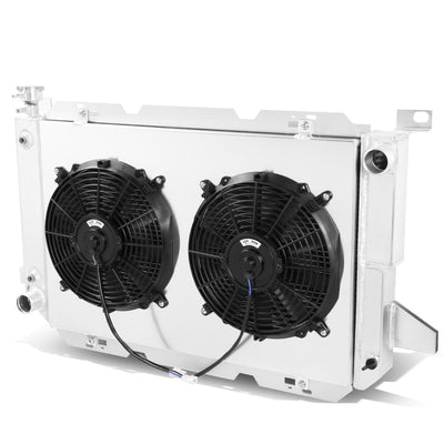 D-Motoring - Radiator & Fan Shroud Kit - 1.75 in.Inlet - 1.75 in.Outlet - 37.75 in. x 21.25 in. x 3.00 in.Overall Size - 3-Row - 85-96 F150/F250 SD V8 MT - 1