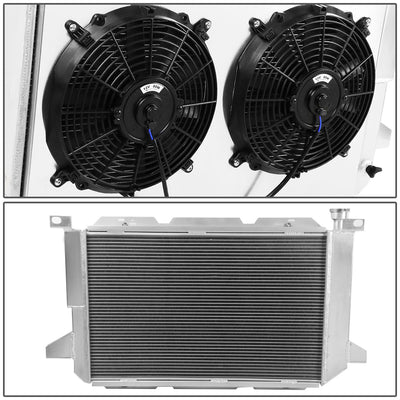 D-Motoring - Radiator & Fan Shroud Kit - 1.75 in.Inlet - 1.75 in.Outlet - 37.75 in. x 21.25 in. x 3.00 in.Overall Size - 3-Row - 85-96 F150/F250 SD V8 MT - 3