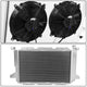 D-Motoring - Radiator & Fan Shroud Kit - 1.75 in.Inlet - 1.75 in.Outlet - 37.75 in. x 21.25 in. x 3.00 in.Overall Size - 3-Row - 85-96 F150/F250 SD V8 MT - 3