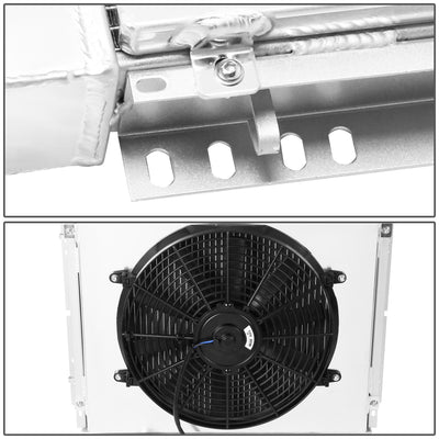 D-Motoring - Radiator & Fan Shroud Kit - 1.50 in.Inlet - 1.50 in.Outlet - 22.25 in. x 20.25 in. x 3.00 in.Overall Size - 3-Row - 69-70 Ford Mustang V8 - 4