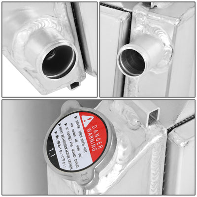 D-Motoring - Radiator & Fan Shroud Kit - 1.25 in.Inlet - 1.25 in.Outlet - 29.25 in. x 19 in. x 2.00 in.Overall Size - 3-Row - 79-93 Mustang Fox - 4