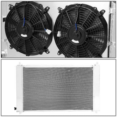 D-Motoring - Radiator & Fan Shroud Kit - 1.50 in.Inlet - 1.75?âââ‚?Outlet - 30 in. x 18.25 in. x 2.5 in.Overall Size - 3-Row - 97-04 Ford Mustang MT - 3