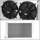 D-Motoring - Radiator & Fan Shroud Kit - 1.50 in.Inlet - 1.75?âââ‚?Outlet - 30 in. x 18.25 in. x 2.5 in.Overall Size - 3-Row - 97-04 Ford Mustang MT - 3