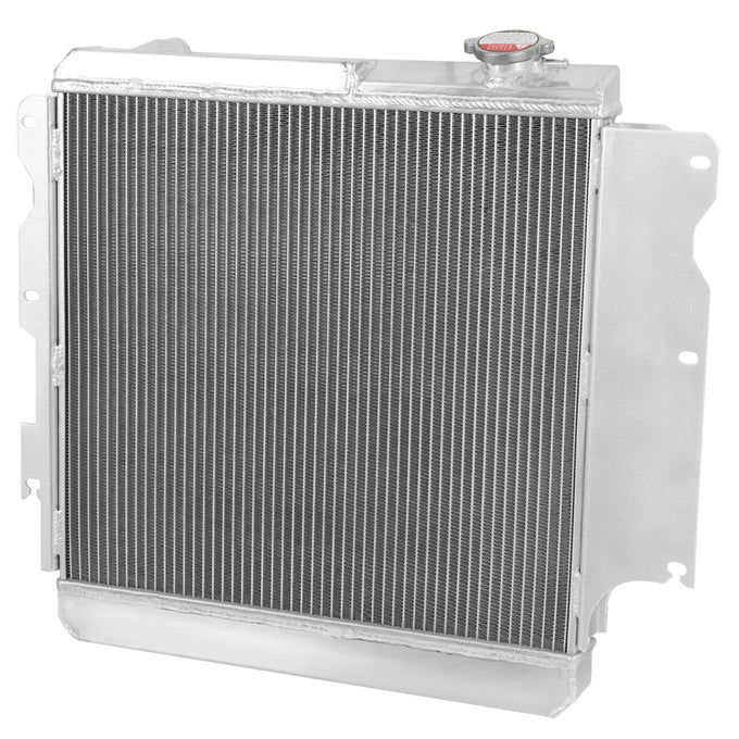 D-Motoring - Radiator & Fan Shroud Kit - 1.25 in.Inlet - 1.50 in.Outlet - 26 in. x 22 in. x 5.75 in.Overall Size - 3-Row - 87-06 Jeep Wrangler 2.4L-4.2L - 2