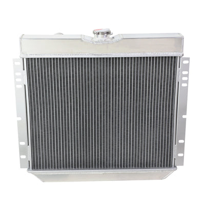 D-Motoring - Radiator & Fan Shroud Kit - 1.50 in.Inlet - 1.75 in.Outlet - 22.25 in. x 20.25 in. x 3.00 in.Overall Size - 3-Row - 67-70 Ford Mustang/Falcon - 2