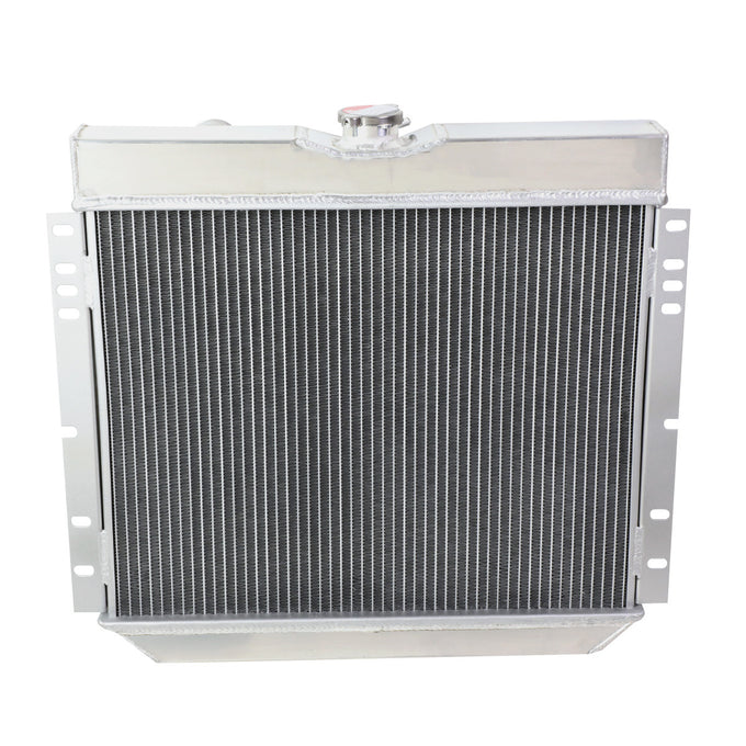 D-Motoring - Radiator & Fan Shroud Kit - 1.50 in.Inlet - 1.75 in.Outlet - 22.25 in. x 20.25 in. x 3.00 in.Overall Size - 3-Row - 67-70 Ford Mustang/Falcon - 2