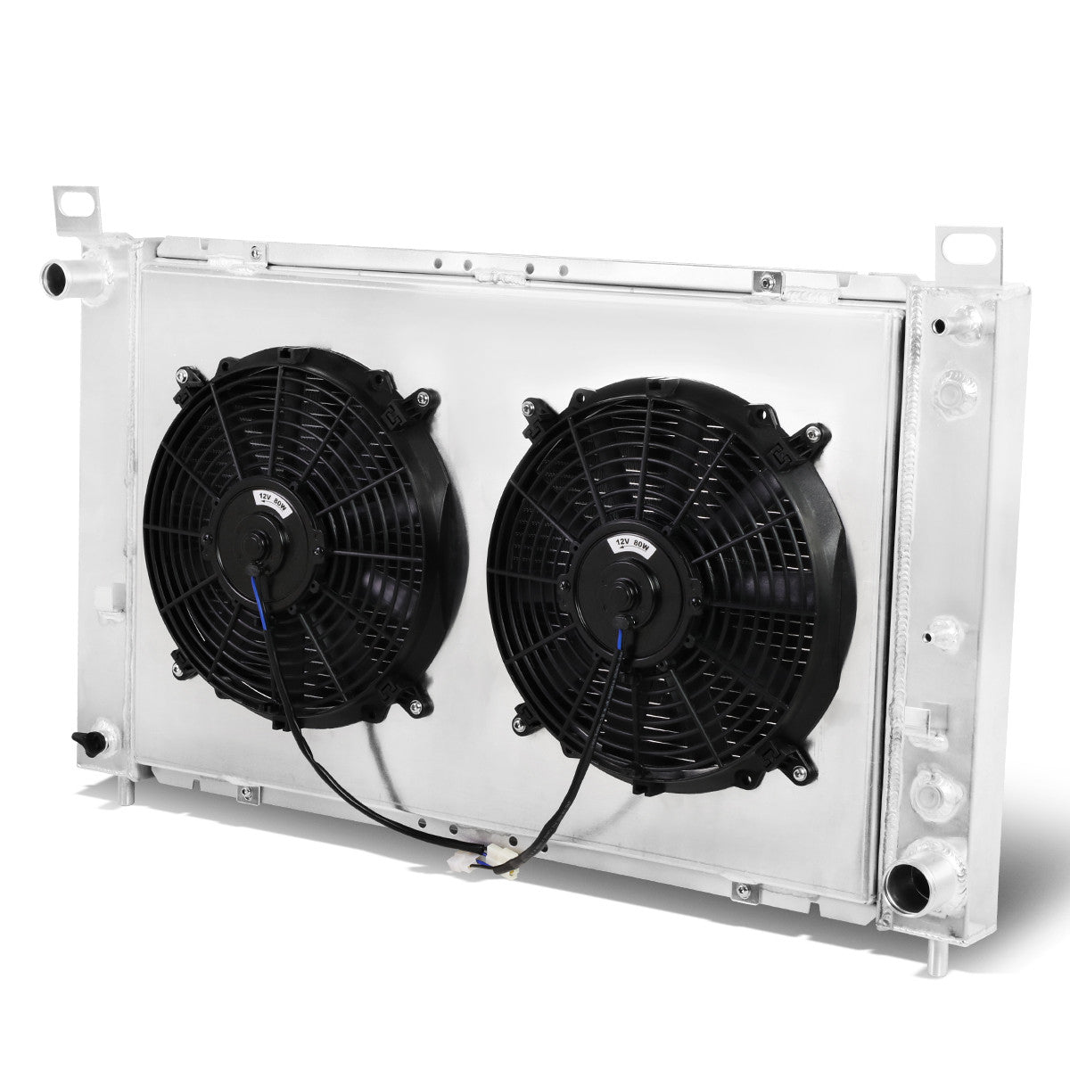D-Motoring - Radiator & Fan Shroud Kit - 1.25 in.Inlet - 1.50 in.Outlet - 34.00 in. x 19.00 in. x 2.25 in.Overall Size - 2-Row - 00-06 GMC Sierra/Yukon - 1