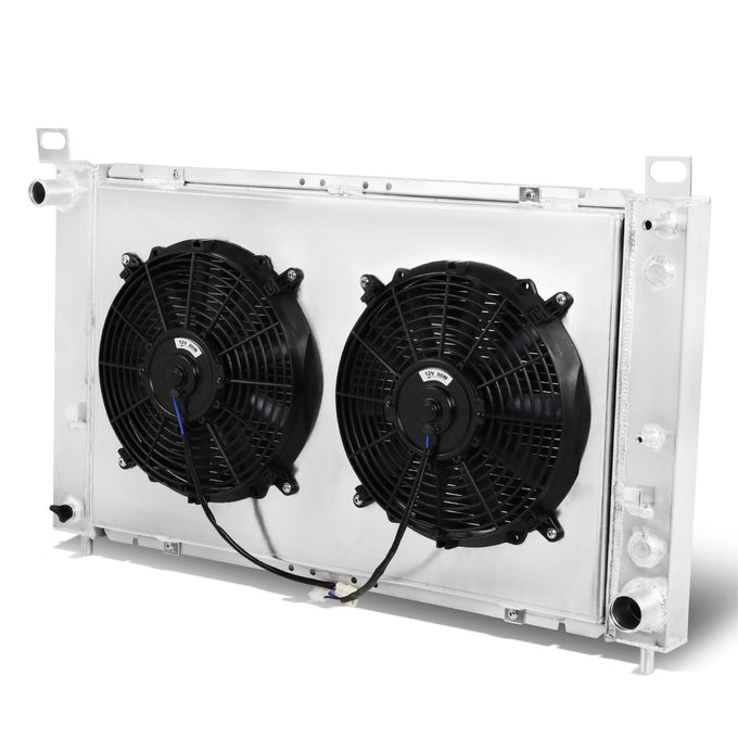 D-Motoring - Radiator & Fan Shroud Kit - 1.25 in.Inlet - 1.50 in.Outlet - 34.00 in. x 19.00 in. x 2.25 in.Overall Size - 2-Row - 00-06 GMC Sierra/Yukon - 1