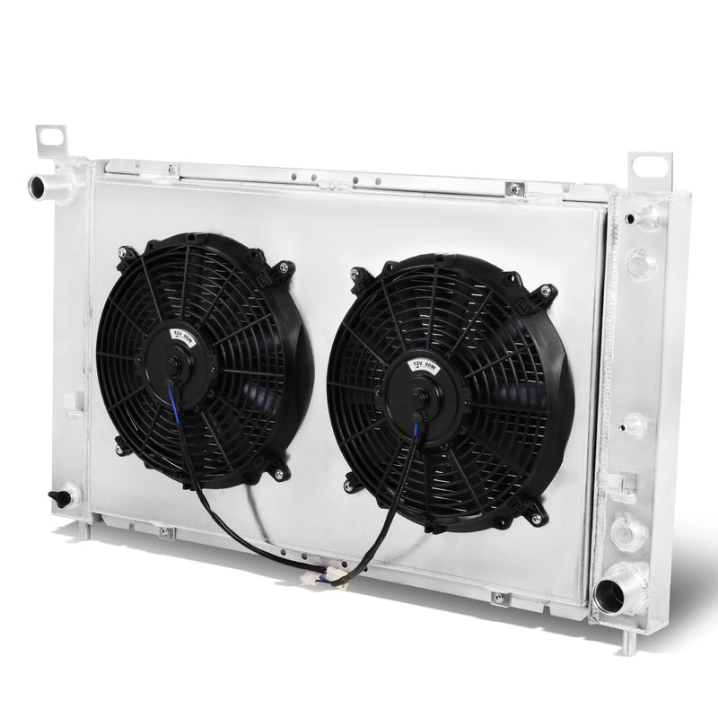 D-Motoring - Radiator & Fan Shroud Kit - 1.25 in.Inlet - 1.50 in.Outlet - 34.00 in. x 19.00 in. x 2.25 in.Overall Size - 2-Row - 00-06 GMC Sierra/Yukon - 1
