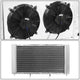 D-Motoring - Radiator & Fan Shroud Kit - 1.25 in.Inlet - 1.50 in.Outlet - 34.00 in. x 19.00 in. x 2.25 in.Overall Size - 2-Row - 00-06 GMC Sierra/Yukon - 3