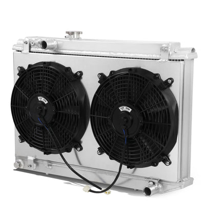 D-Motoring - Radiator & Fan Shroud Kit - 1.25 in.Inlet - 1.25 in.Outlet - 25.50 in. x 21.00 in. x 2.75 in.Overall Size - 3-Row - 86-92 Toyota Supra A70 - 1