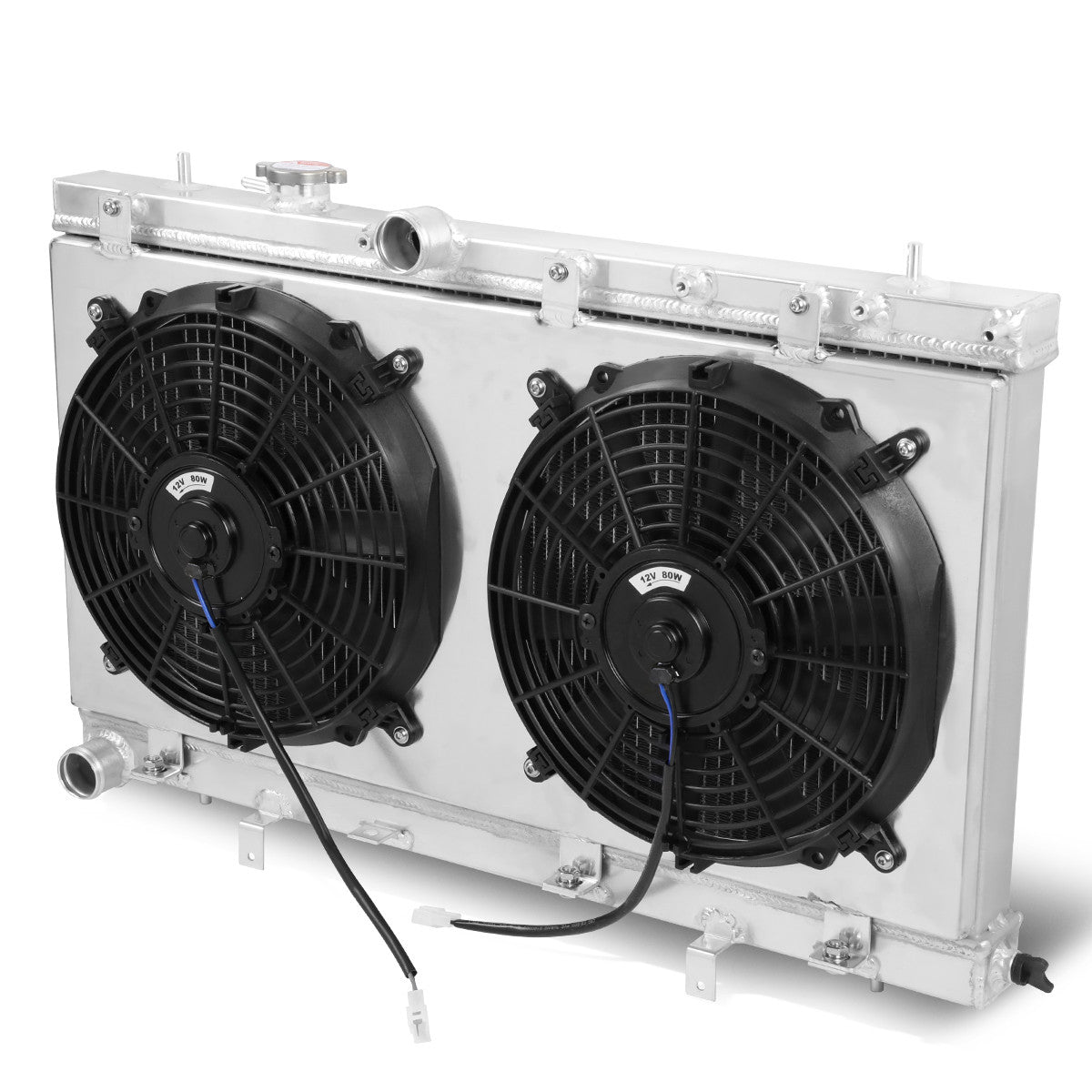 D-Motoring - Radiator & Fan Shroud Kit - 1.50 in.Inlet - 1.50 in.Outlet - 28.00 in. x 16.00 in. x 2.50 in.Overall Size - 2-Row - 02-07 Impreza WRX STI - 1