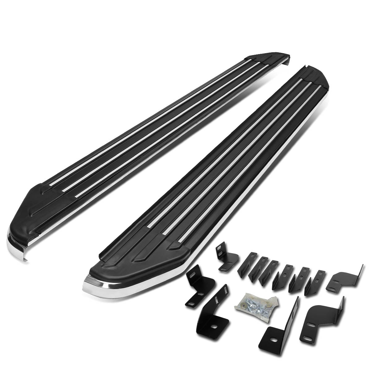 D-Motoring - Running Boards - 6 in. - Aluminum - 07-16 Jeep Wrangler JK 4-Door - 1